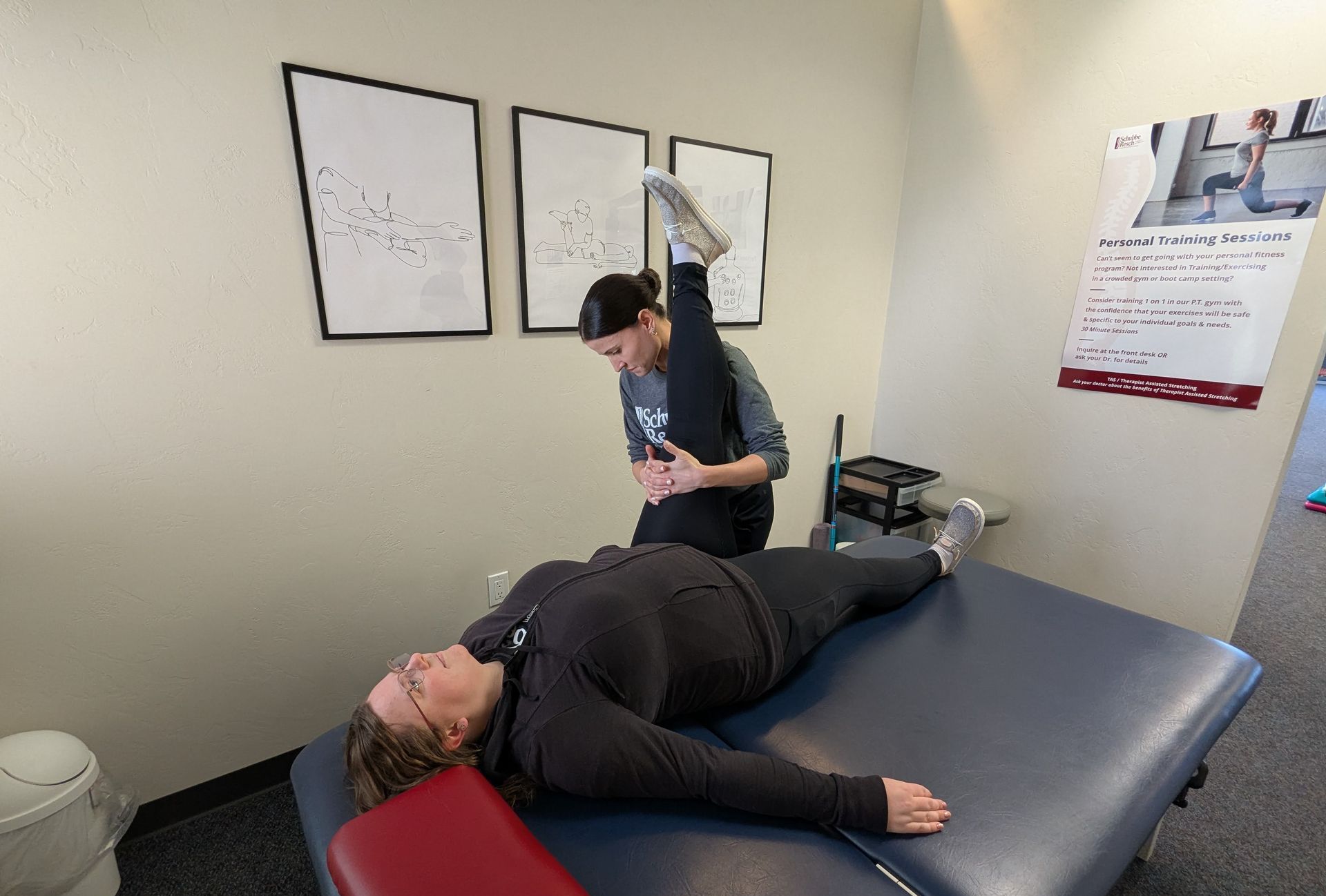 Physical therapy space at Schubbe Resch in Appleton